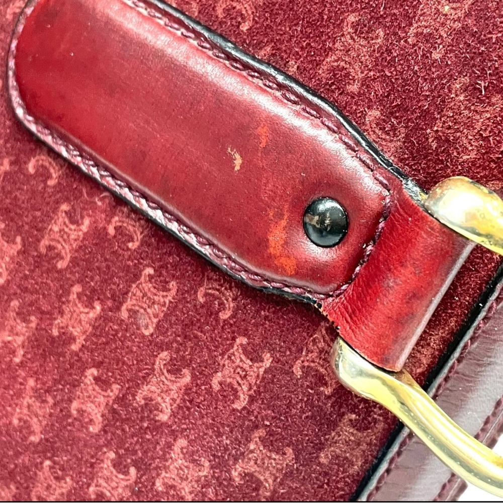 Celine Vintage 80s Diffusion Monogram Satchel Bag – Made in Italy - Picture 14 of 16